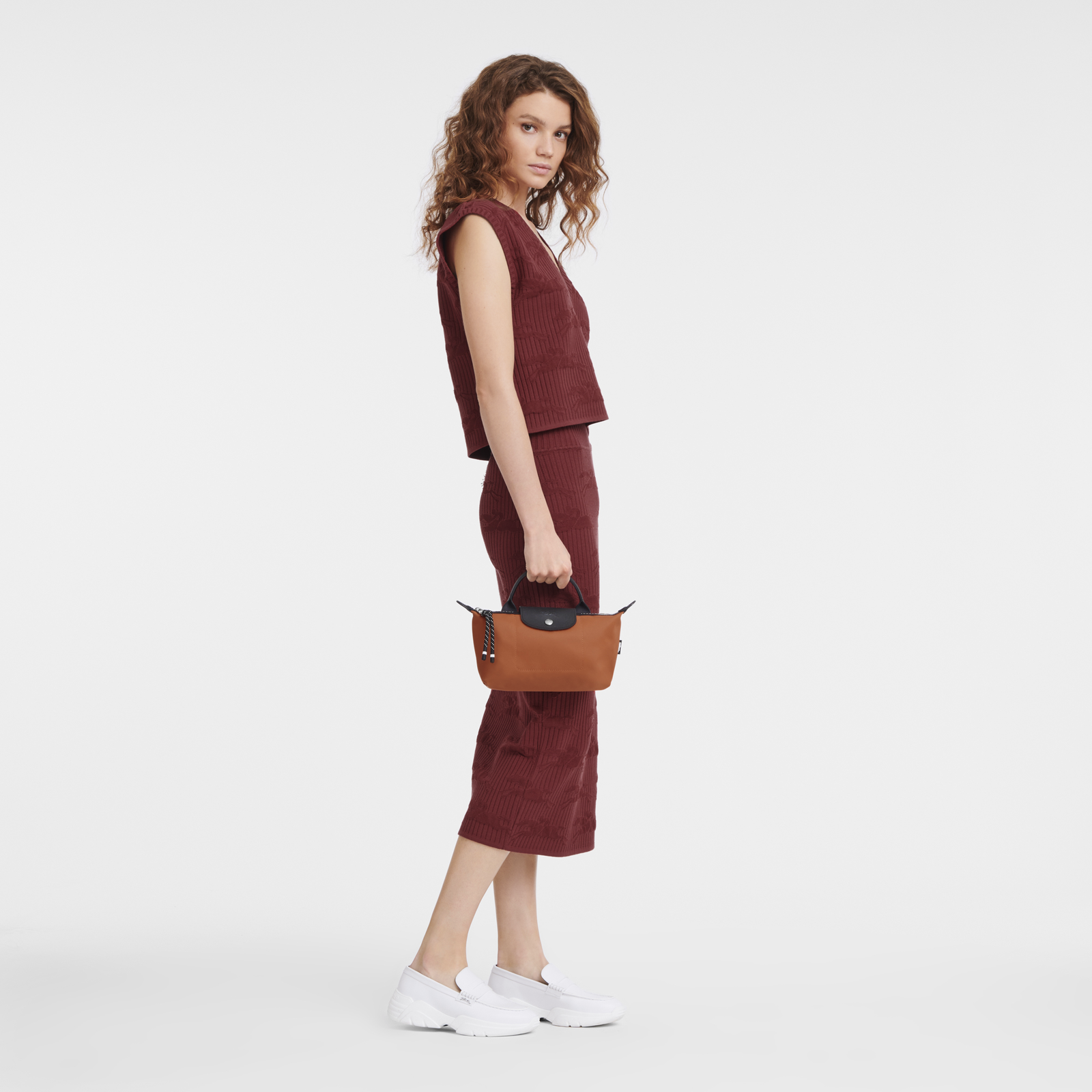 Longchamp Le Pliage Energy Pouch Sienna