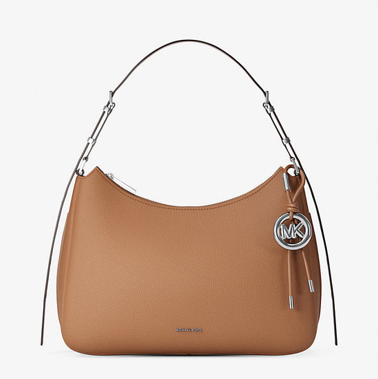 Michael Kors Nolita Medium Pebbled Leather Shoulder Bag-LUGGAGE