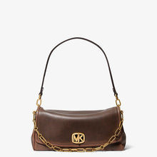 Michael Kors Bryant Large Leather Convertible Shoulder Bag-CHOCOLATE