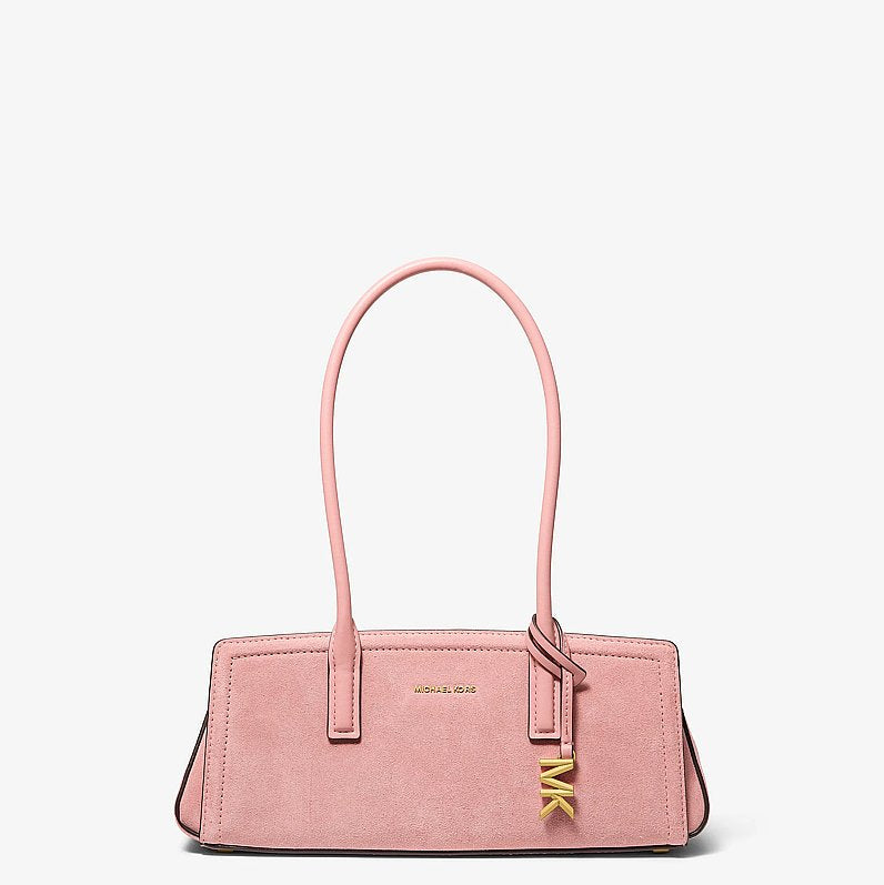 Michael Kors Laila Small Suede Shoulder Bag-PRIMROSE