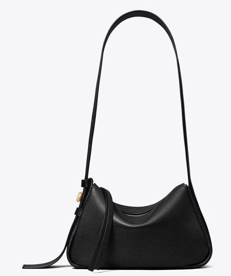 TORY BURCH SMALL ROMY SHOULDER BAG - BLACK