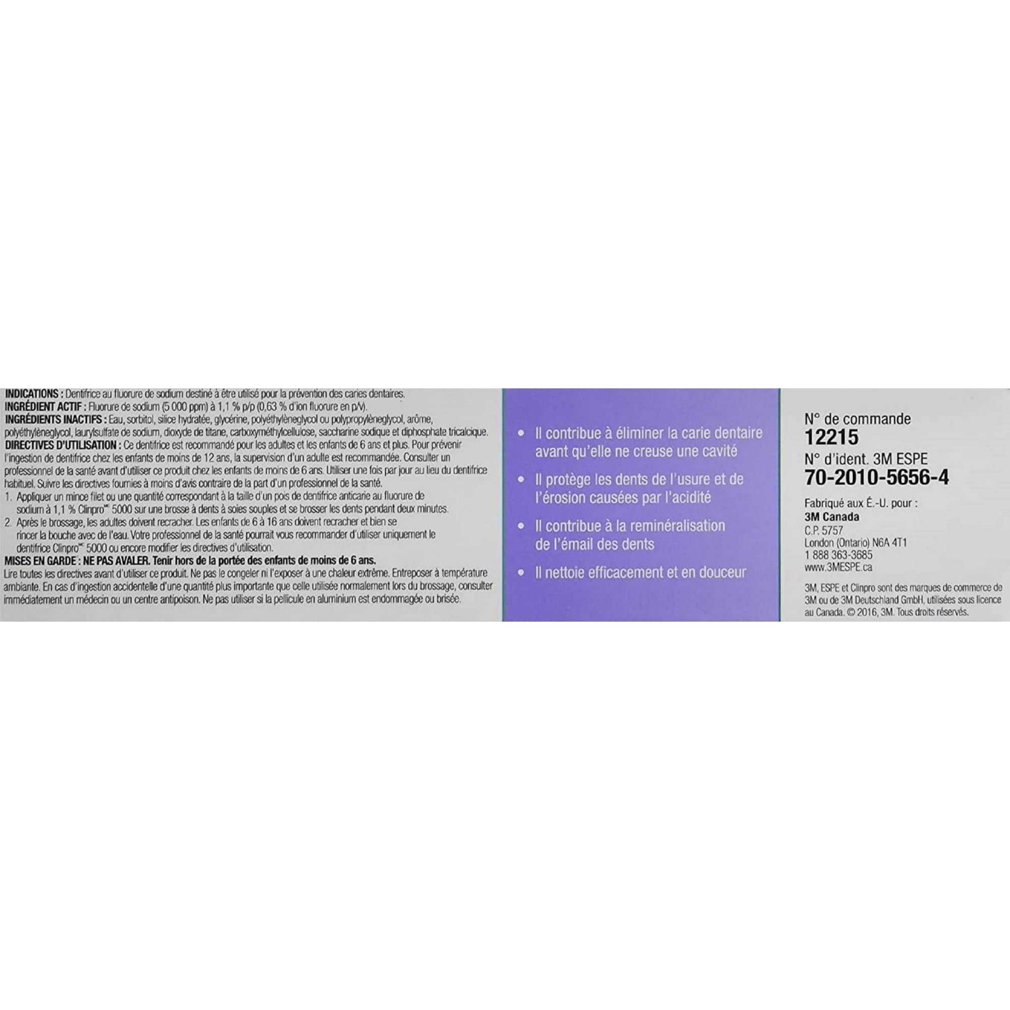 Clinpro Clinpro 5000 1.1 % Sodium Fluoride Vanilla Mint Anti-Cavity Toothpaste