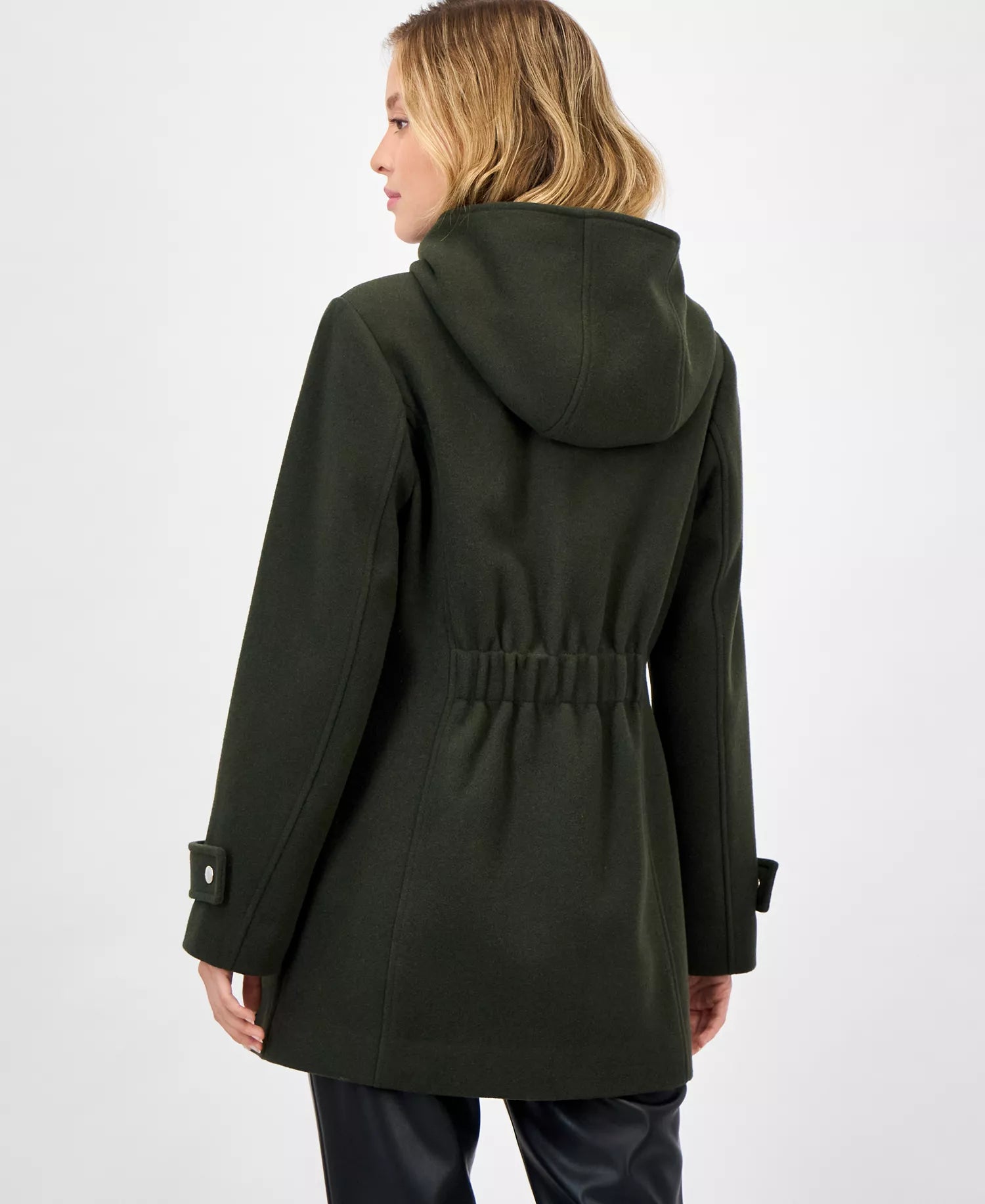 Michael Kors Women's Hooded Button-Front Coat 4-Ivy