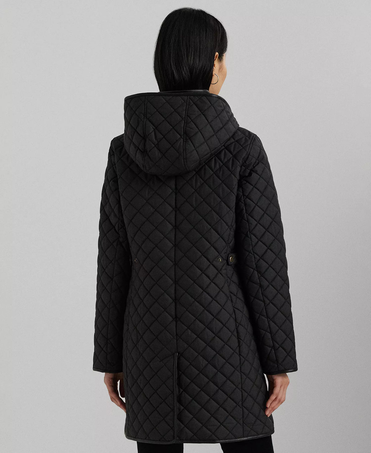 Ralph Lauren Women's Hooded Quilted Coat - Black