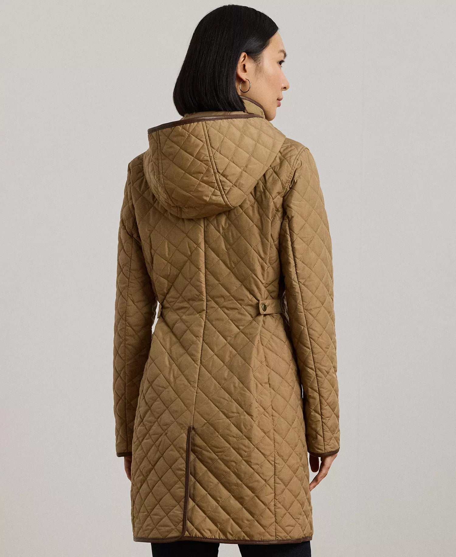 Ralph Lauren Women's Hooded Quilted Coat - Classic Camel