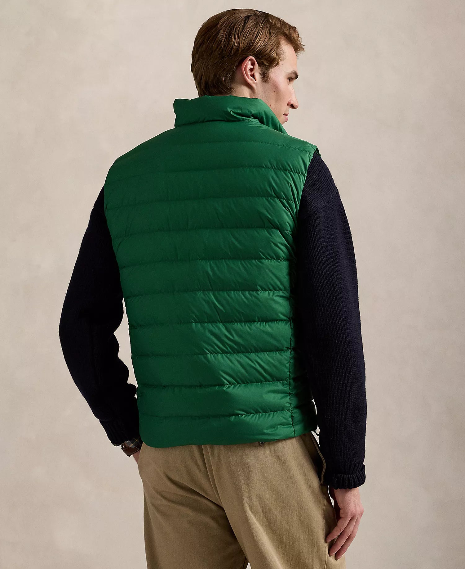 Ralph Lauren Men's The Colden Packable Matte Vest-New Forest