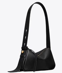 TORY BURCH SMALL ROMY SHOULDER BAG - BLACK