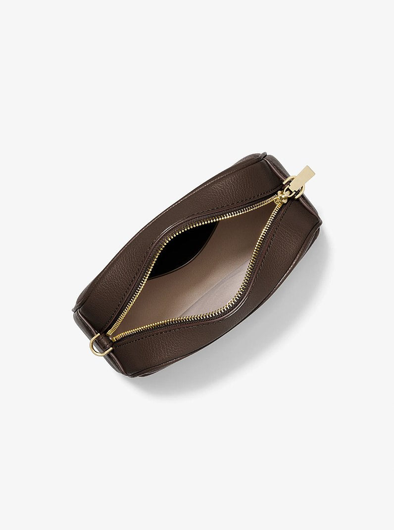 Michael Kors Jet Set Small Leather Camera Crossbody Bag-CHOCOLATE