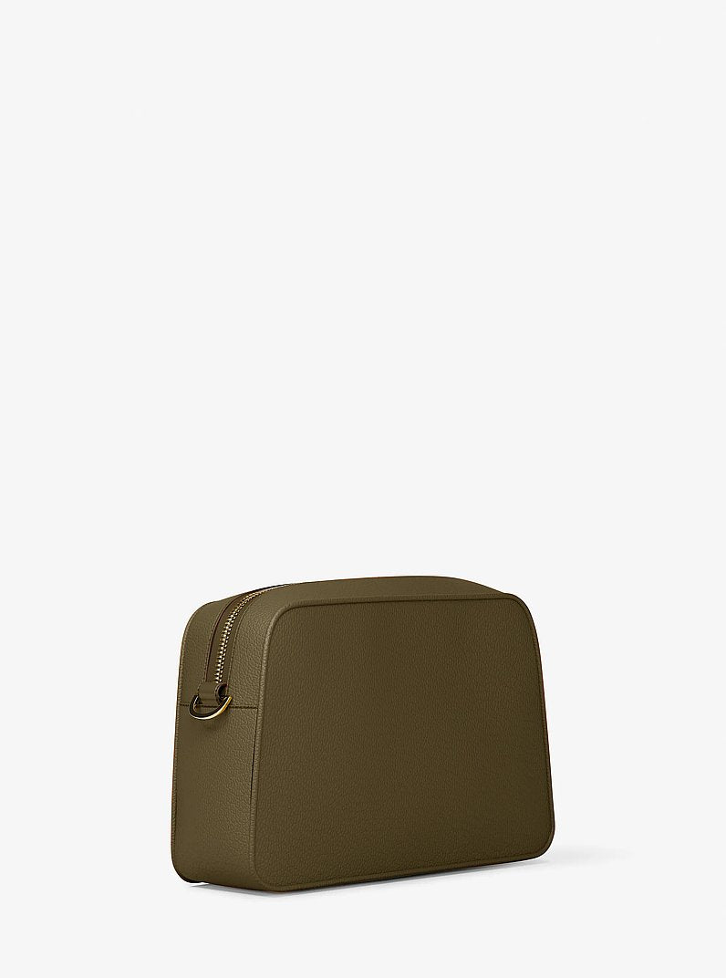 Michael Kors Jet Set Small Leather Camera Crossbody Bag-LODEN