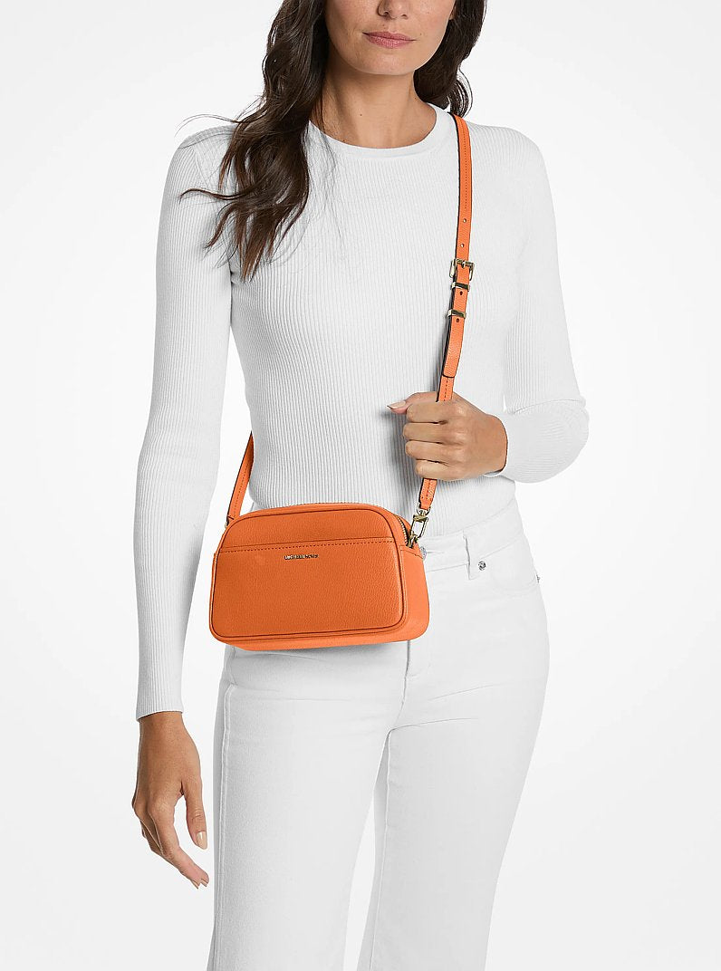 Michael Kors Jet Set Small Leather Camera Crossbody Bag-MIMOSA