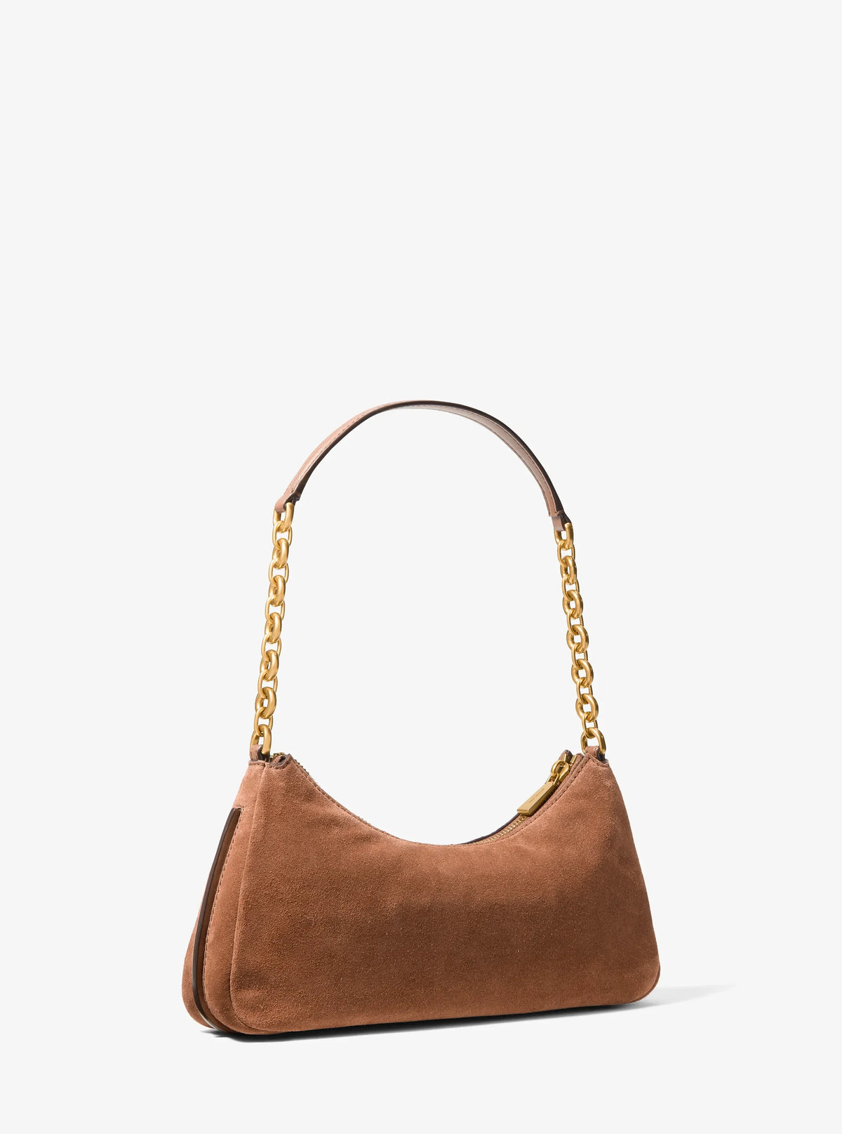 Michael Kors Nolita Medium Hand-Woven Leather Chain Pochette-LUGGAGE