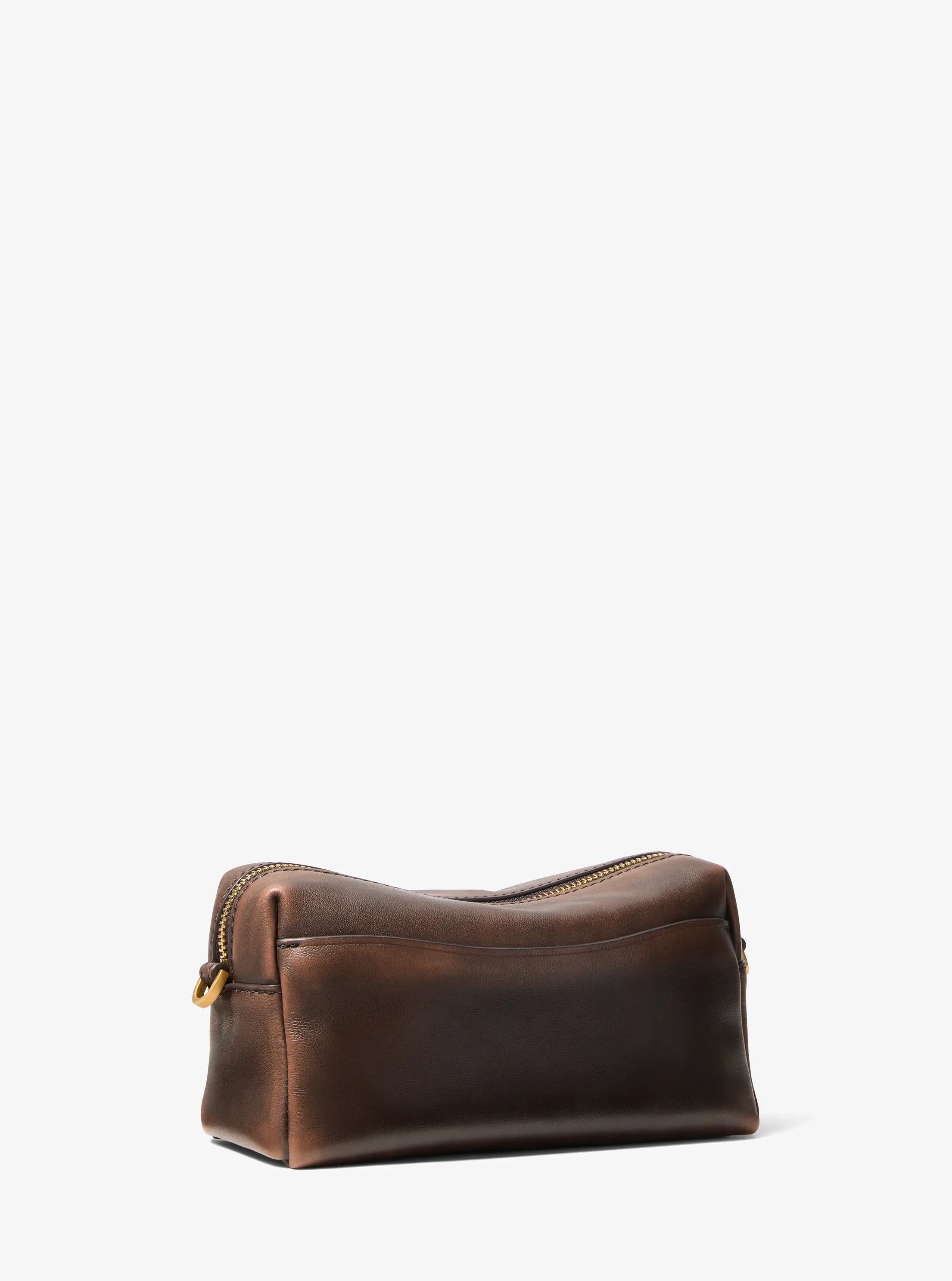 Michael Kors Bryant Small Leather Convertible Crossbody Bag- CHOCOLATE