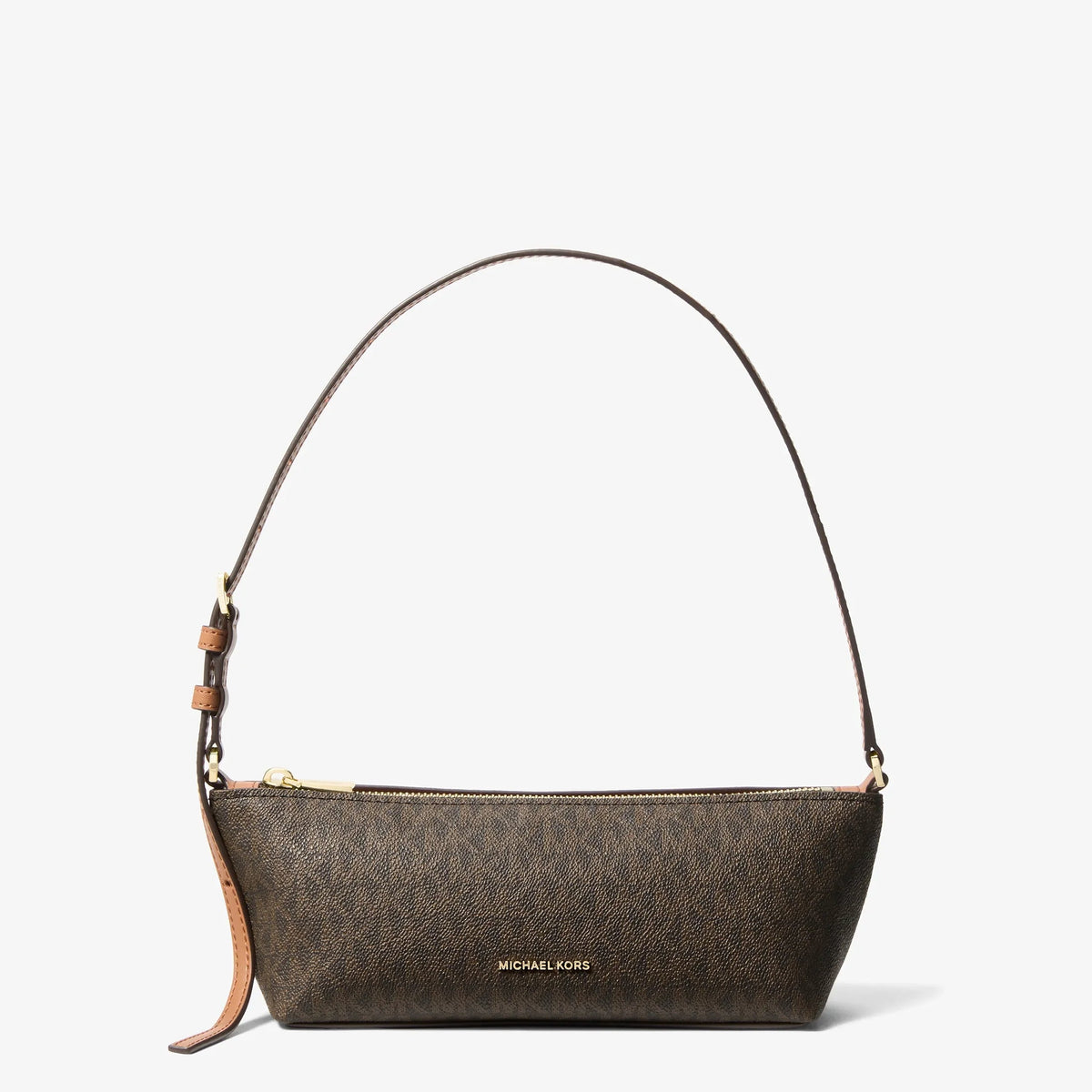 Michael Kors Laila Small Signature Logo Pochette-BRN/ACORN