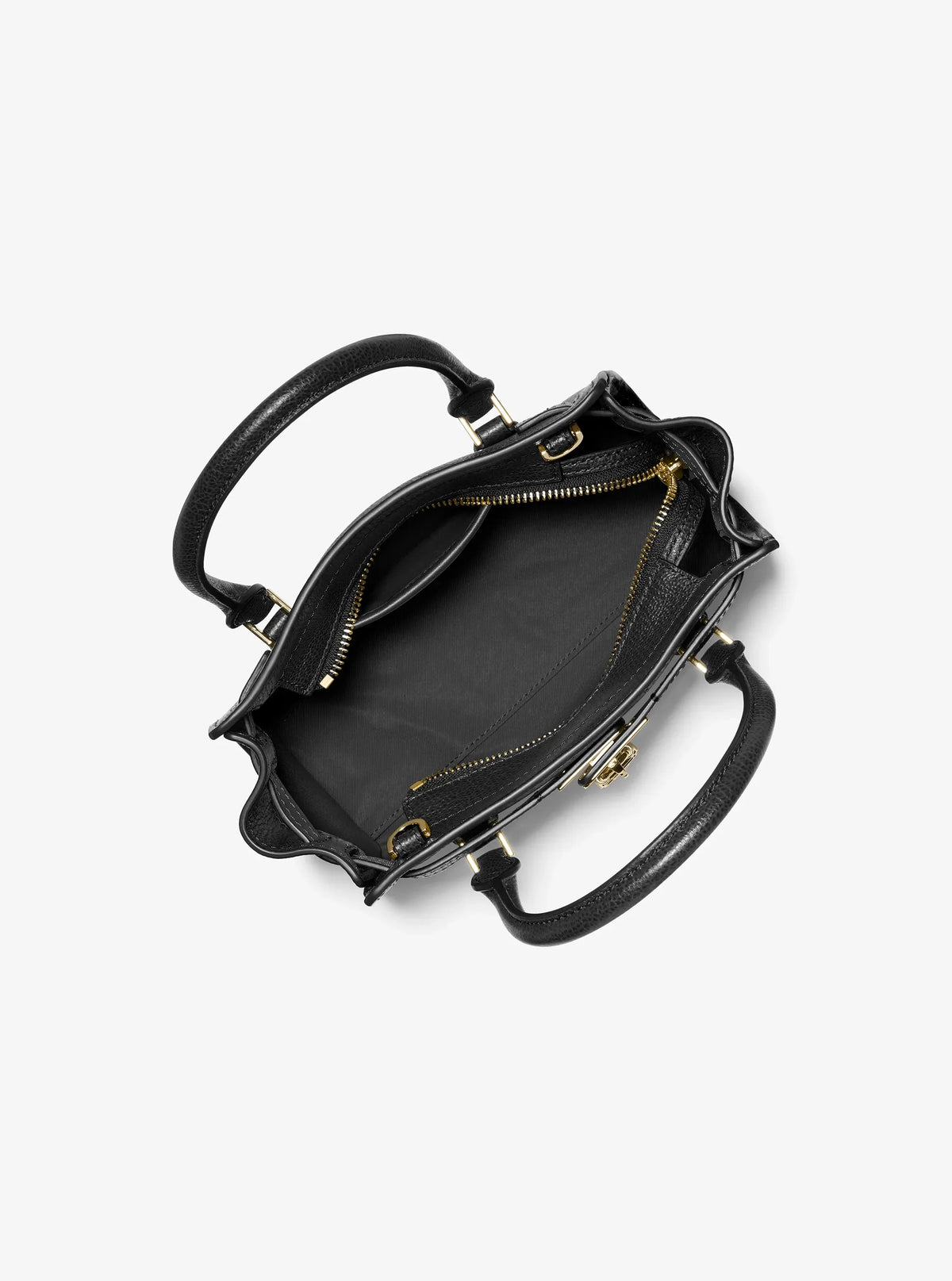 Michael Kors Hamilton Moderne Extra-Small Leather Crossbody Bag-BLACK