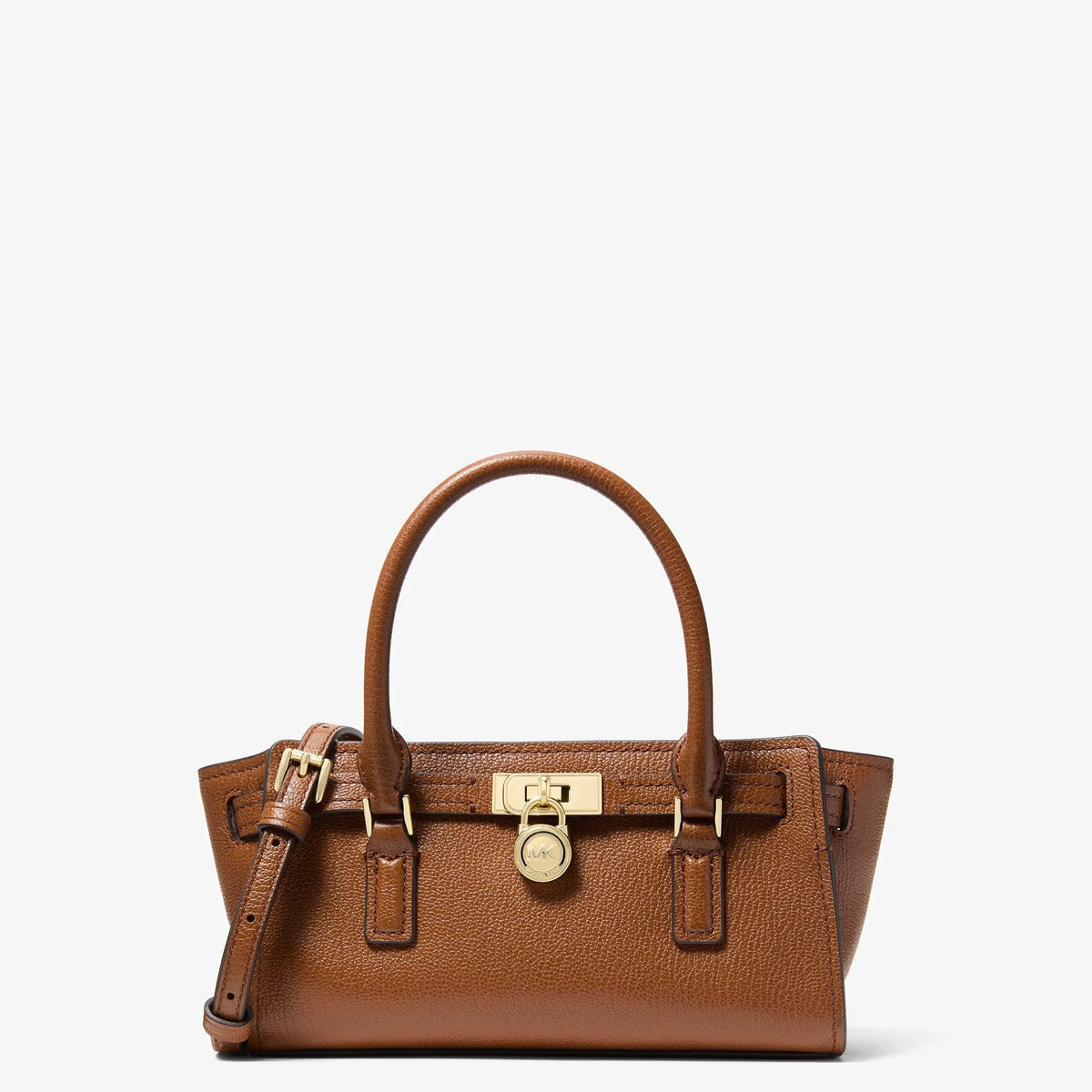 Michael Kors Hamilton Moderne Extra-Small Leather Crossbody Bag-LUGGAGE