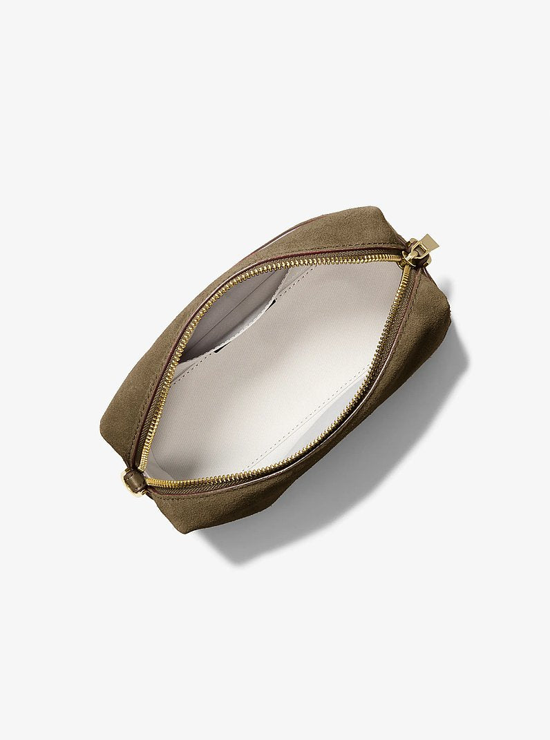 Michael Kors Bryant Small Suede Convertible Crossbody Bag-LODEN