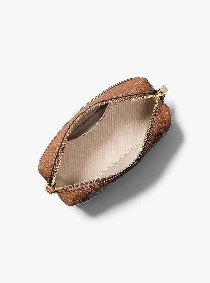 Michael Kors Bryant Small Pebbled Leather Crossbody Bag-LUGGAGE