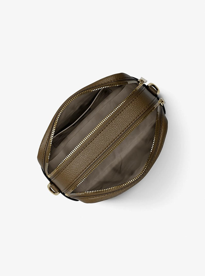 Michael Kors Bryant Medium Signature Logo Camera Crossbody Bag-LODEN
