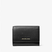 Michael Kors Bryant Medium Pebbled Leather Wallet-BLACK