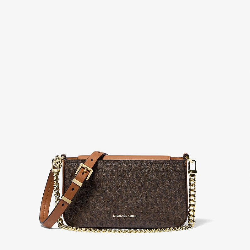 Michael Kors Bryant Small Signature Logo Convertible Pochette-BRN/ACORN