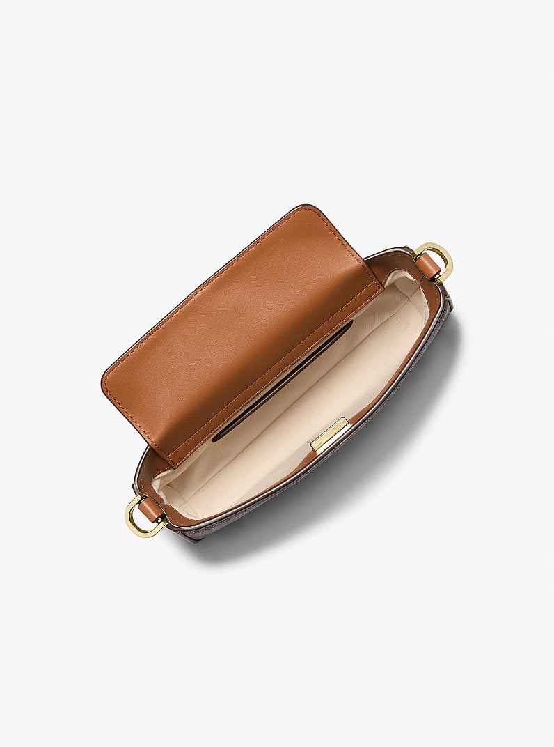 Michael Kors Bryant Small Signature Logo Convertible Pochette-BRN/ACORN