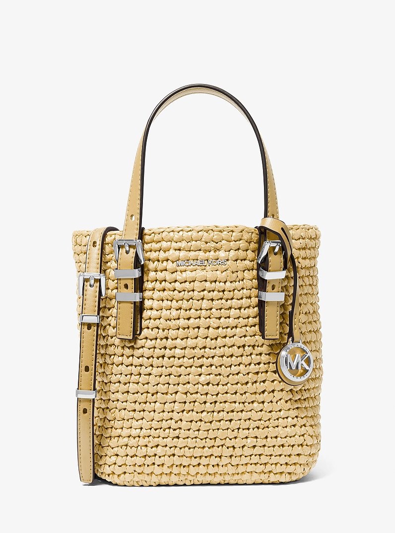 Michael Kors Quinn Extra-Small Hand-Crocheted Crossbody Bag-NATURAL
