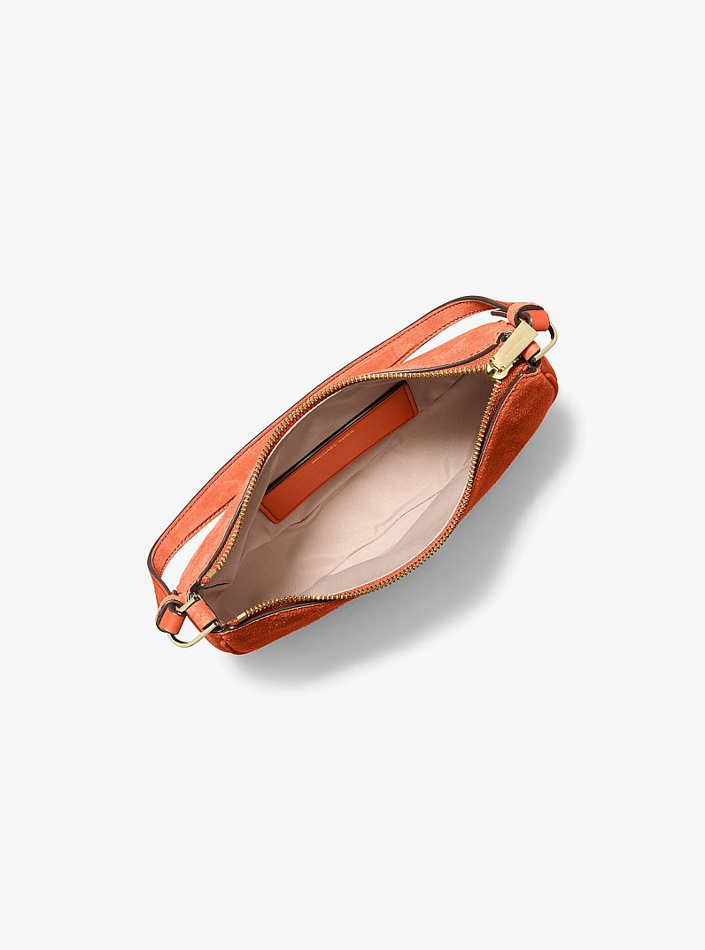 Michael Kors Kyla Small Suede Convertible Pochette-MIMOSA