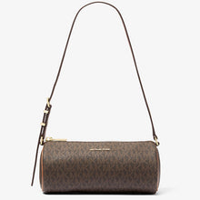 Michael Kors Izzy Small Signature Logo Barrel Pochette- BRN/ACORN