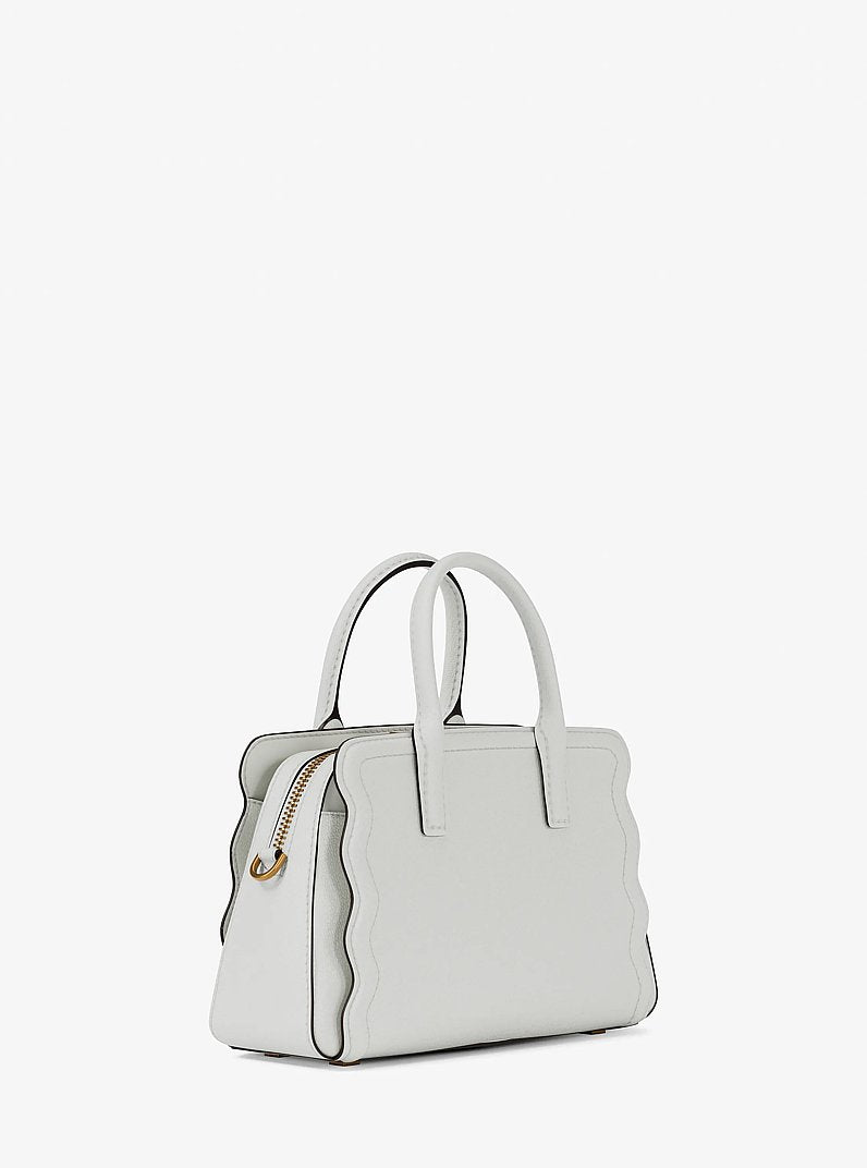 Michael Kors Laila Extra-Small Pebbled Leather Convertible Crossbody Bag-EGGSHELL