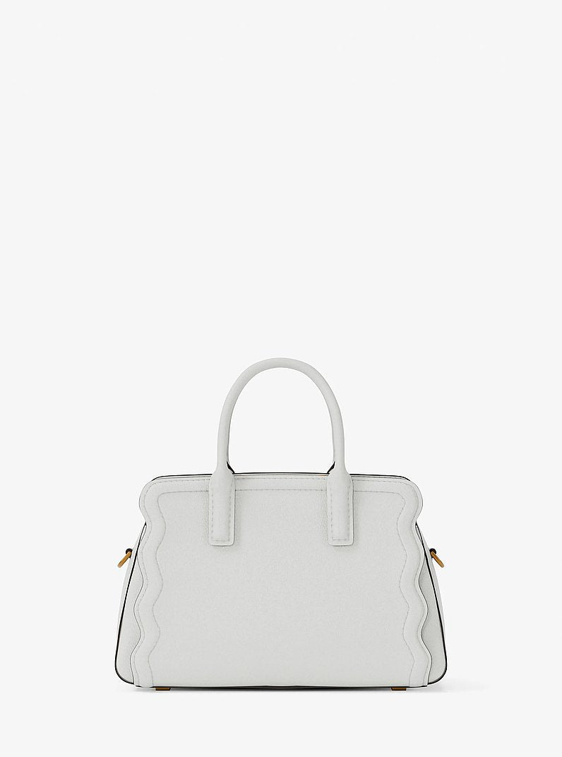 Michael Kors Laila Extra-Small Pebbled Leather Convertible Crossbody Bag-EGGSHELL