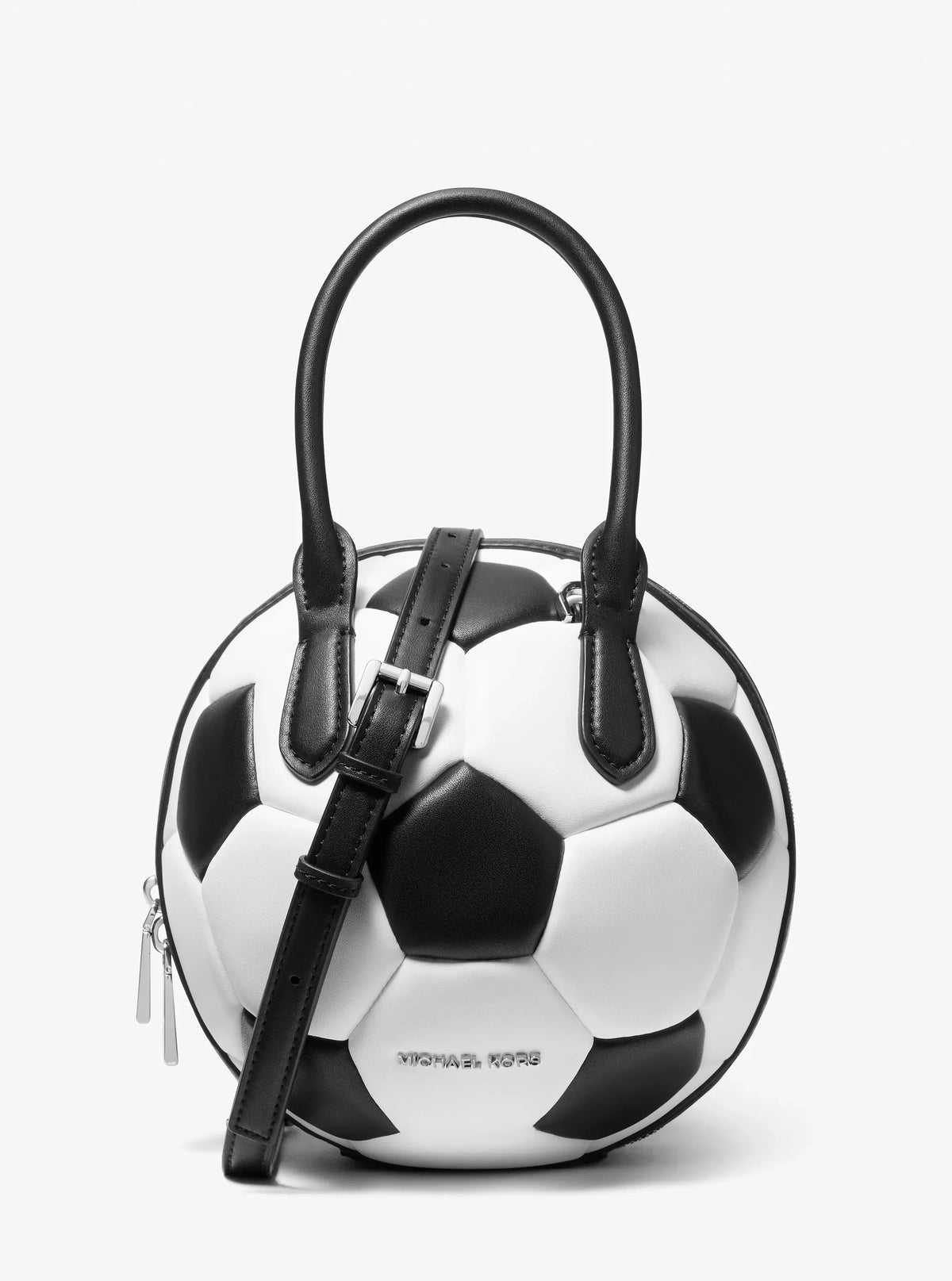 Michael Kors Soccer Ball Crossbody Bag-BLACK COMBO