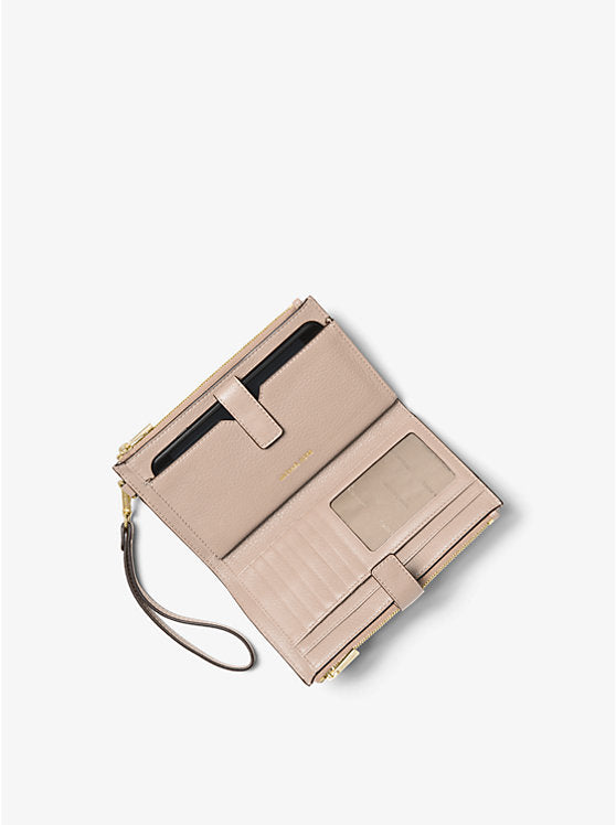Michael Kors Adele Leather Smartphone Wallet-SOFT PINK