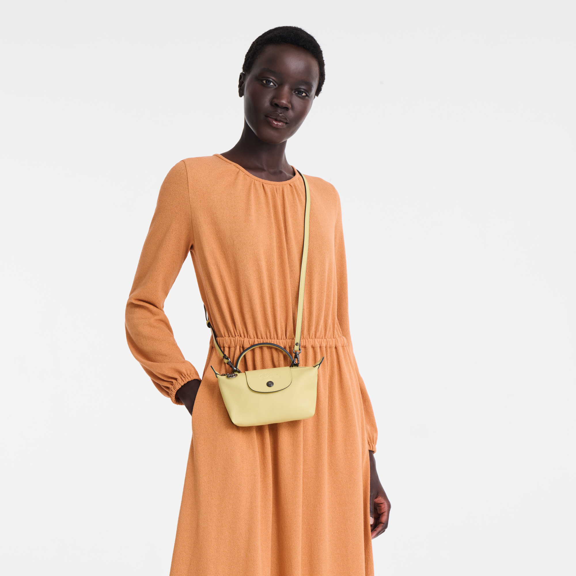 Longchamp Le Pliage Xtra XS Pouch -Pistachio - Leather – Kanadadan