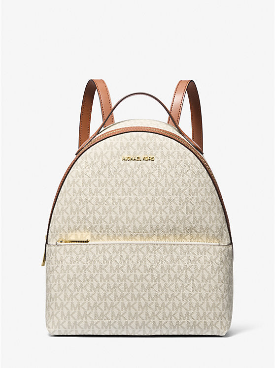 Michael Kors Sheila Medium Logo Backpack Vanilla - Hemen Teslimde