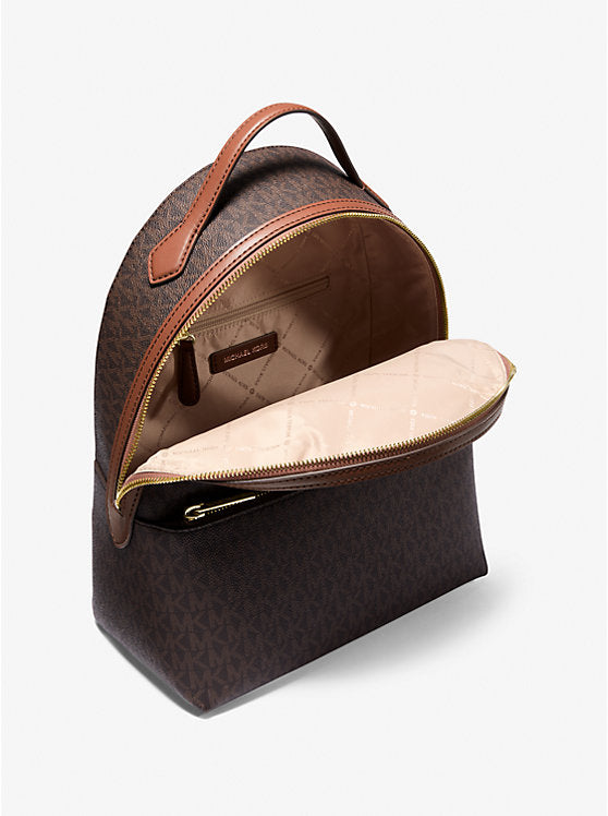 Michael Kors Sheila Medium Logo Backpack BROWN
