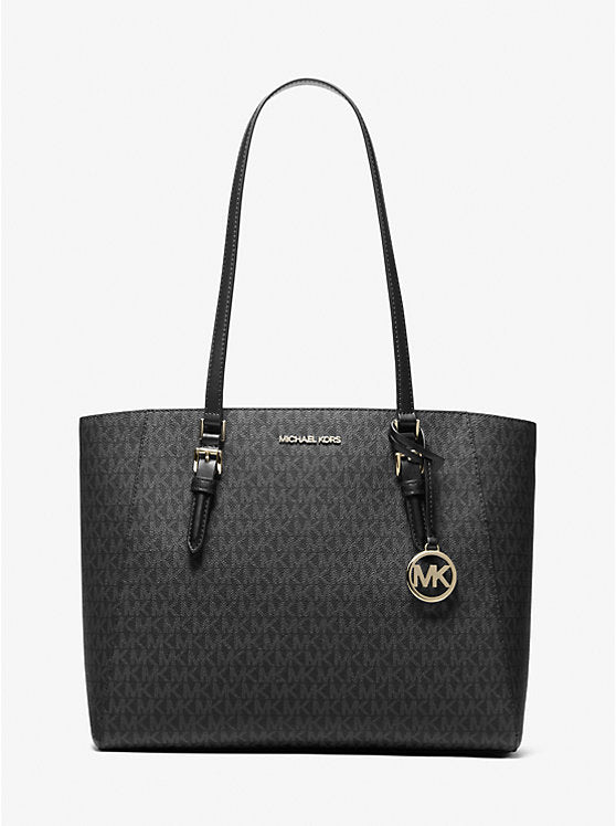 Michael Kors Charlotte Large 3-in-1 Signature Logo Tote Bag-BLACK