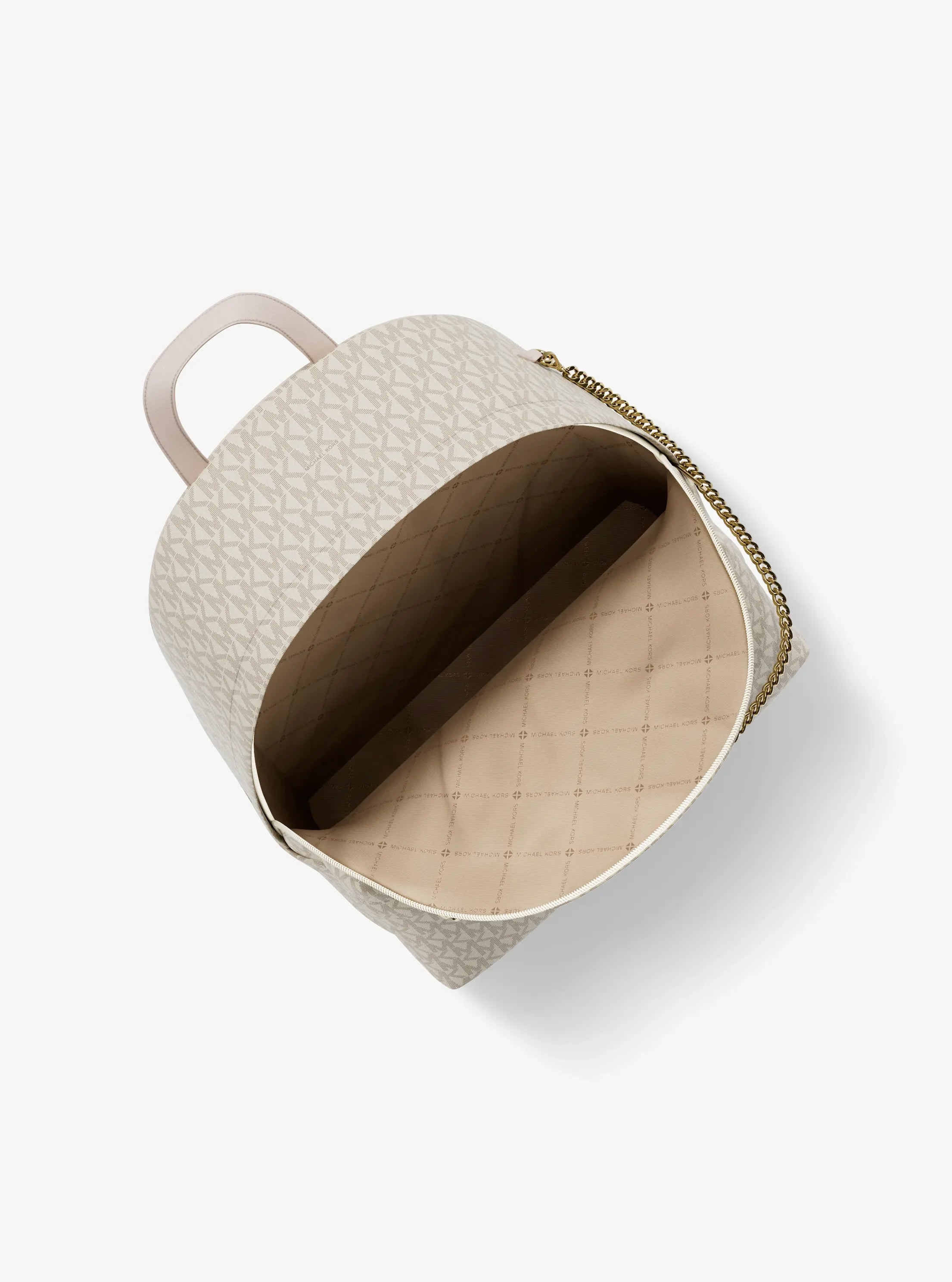 Michael Kors Slater Medium Signature Logo Backpack-LT CRM MULTI
