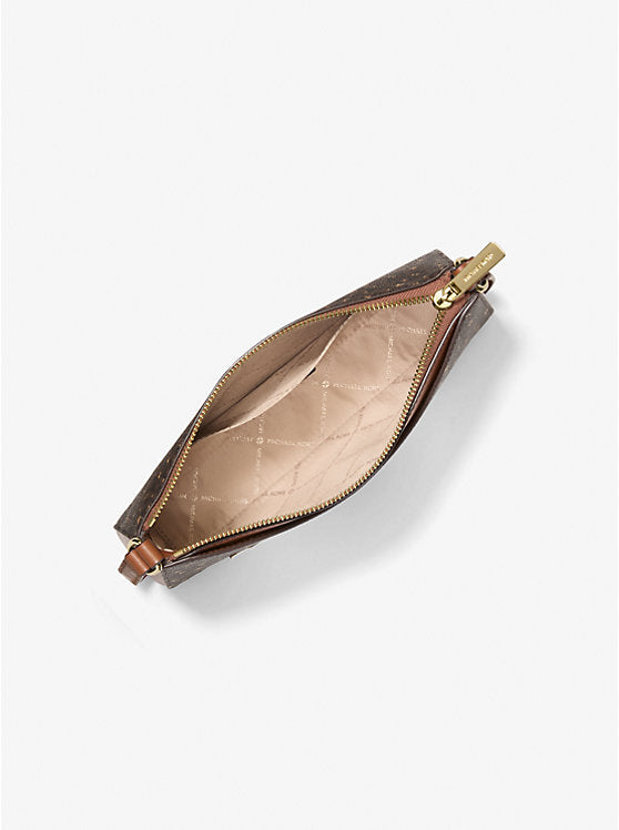 Michael Kors Arden Medium Printed Signature Logo Crossbody Bag-BROWN