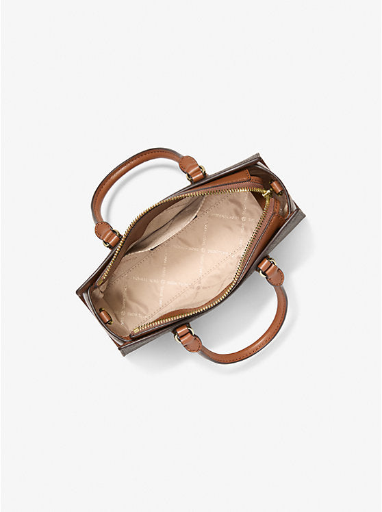 Arden Arden Small Signature Logo Messenger Bag- BROWN