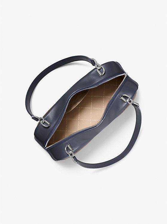 Michael Kors Cecily Medium Signature Logo Shoulder Bag-ADMIRAL