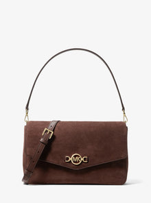Michael Kors Kacey Large Convertible Crossbody Bag-NUTMEG