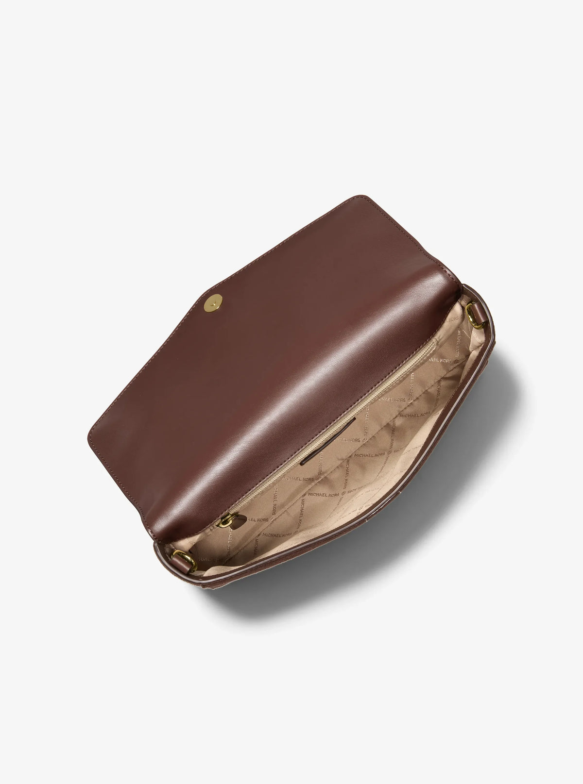 Michael Kors Kacey Large Convertible Crossbody Bag-NUTMEG
