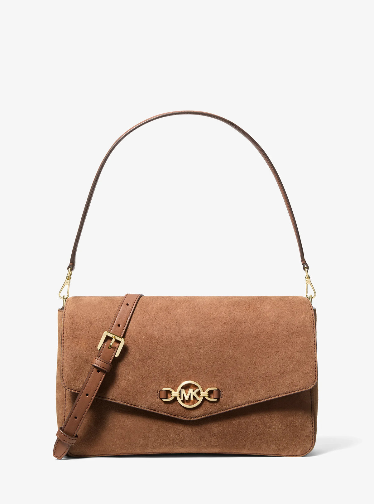 Michael Kors Kacey Large Convertible Crossbody Bag-LUGGAGE