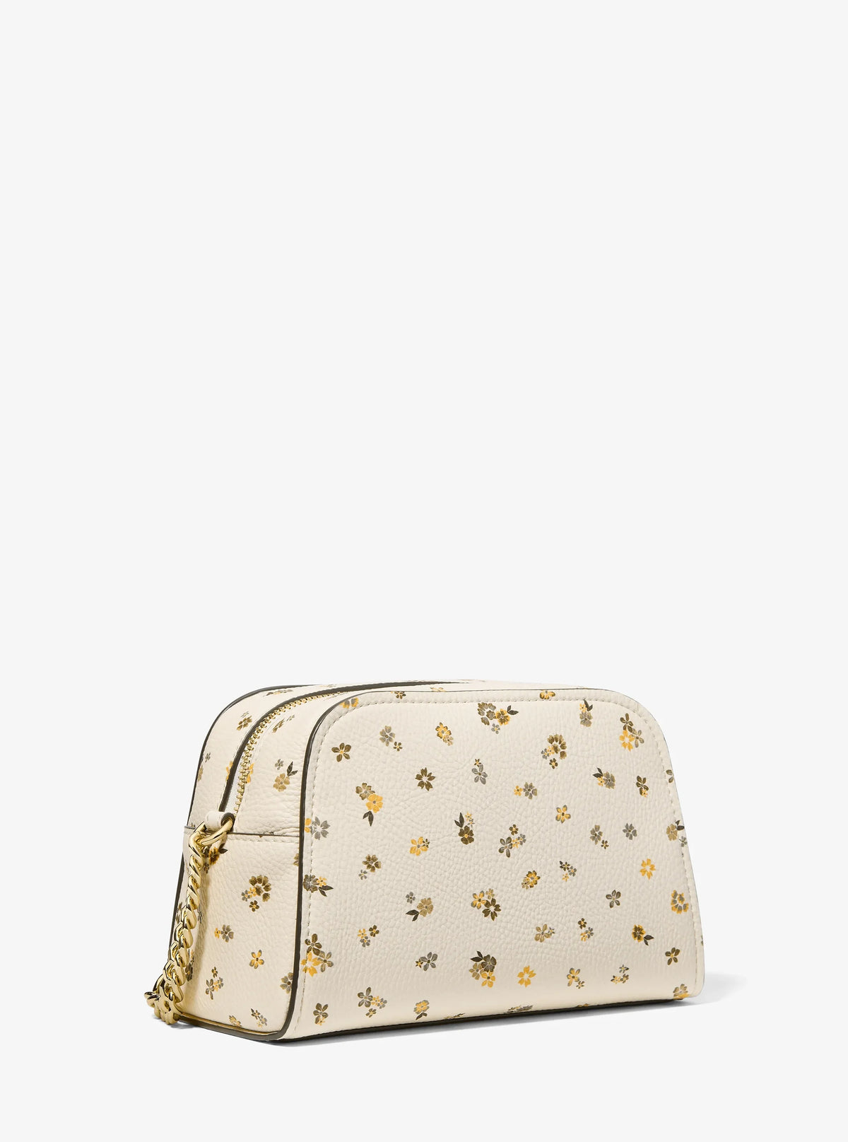 Michael Kors Ashton Extra-Small Floral Printed Camera Crossbody Bag-LT CREAM