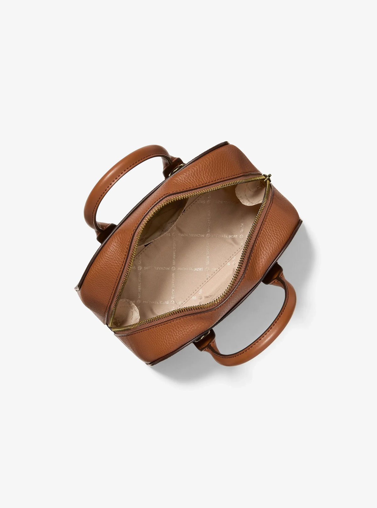 Michael Kors Ashton Small Signature Logo Messenger Bag-BROWN