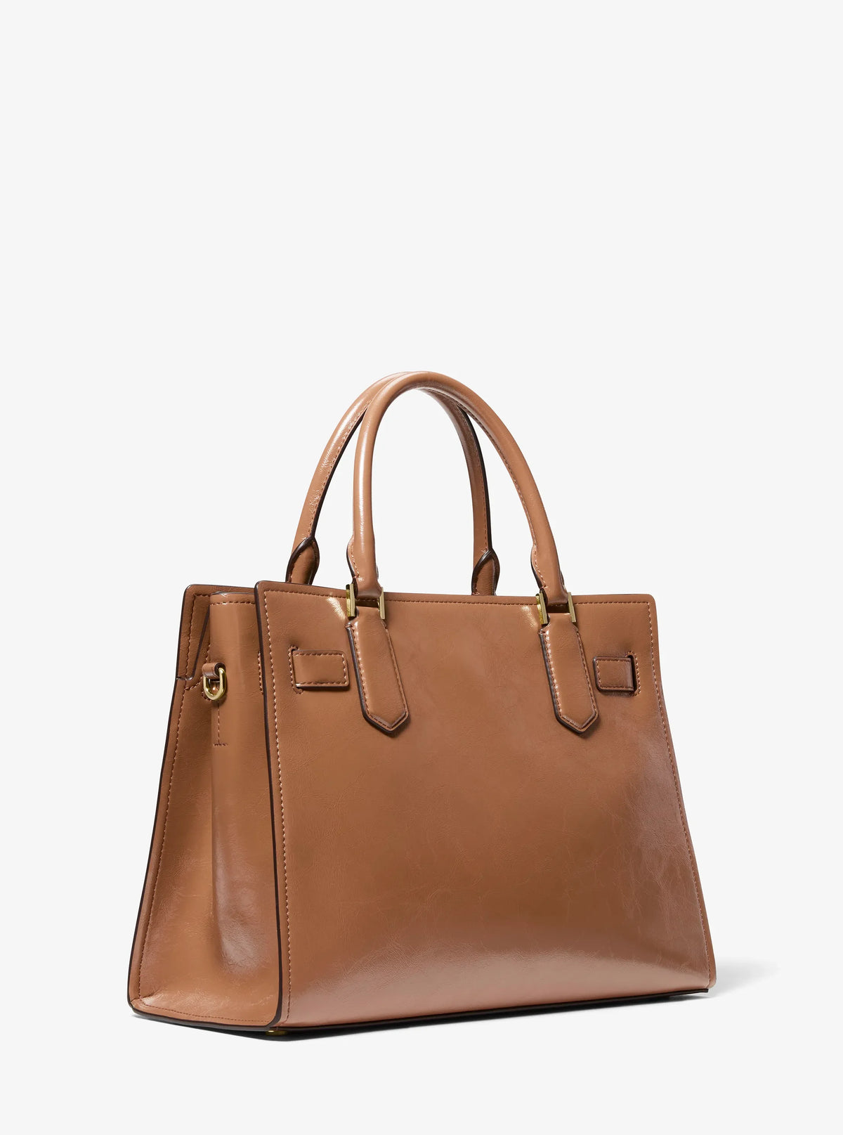 Michael Kors Landon Medium Patent Satchel-LUGGAGE