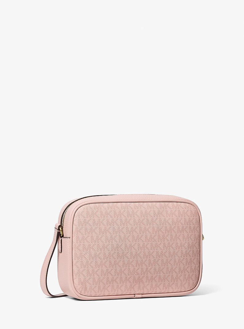 Michael Kors Jet Set Travel Large Signature Logo Camera Crossbody Bag-POWDER BLUSH