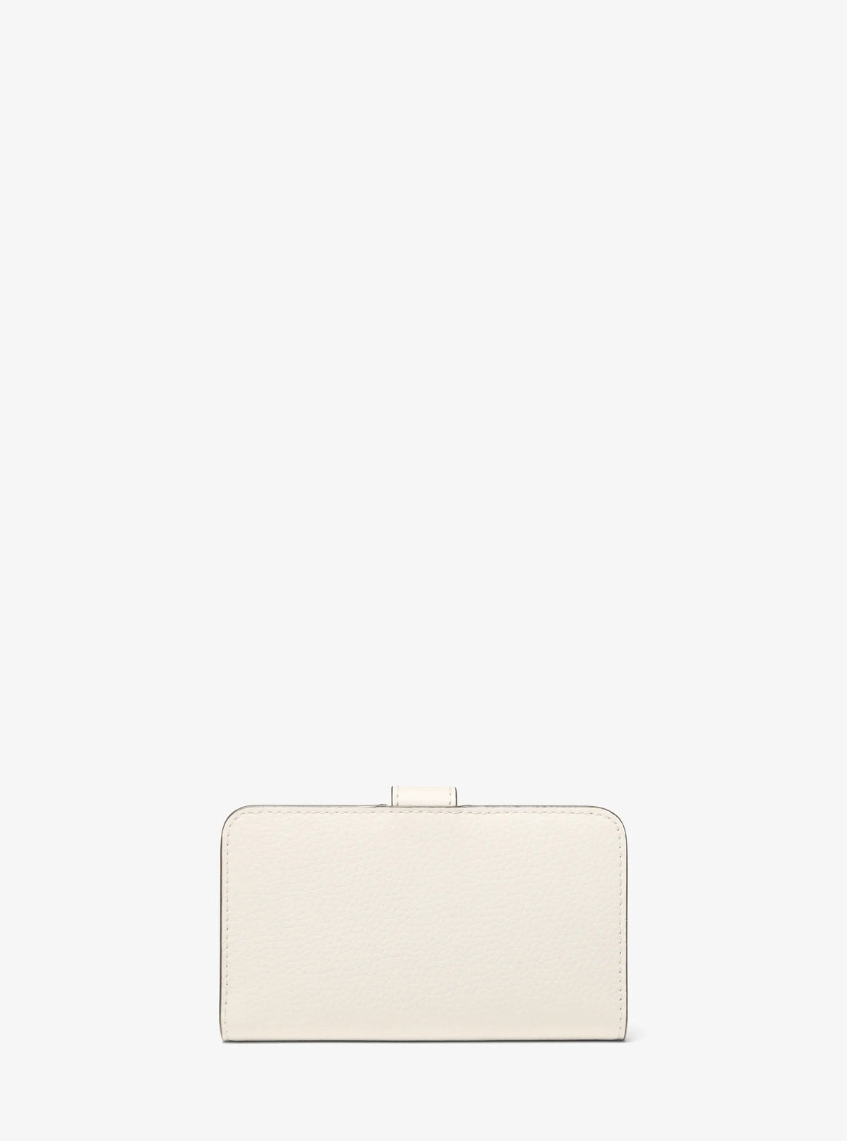 Michael Kors Jet Set Travel Medium Pebbled Leather Billfold Wallet-LT CREAM