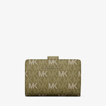 Michael Kors Jet Set Travel Medium Signature Logo Billfold Wallet-OREGANO