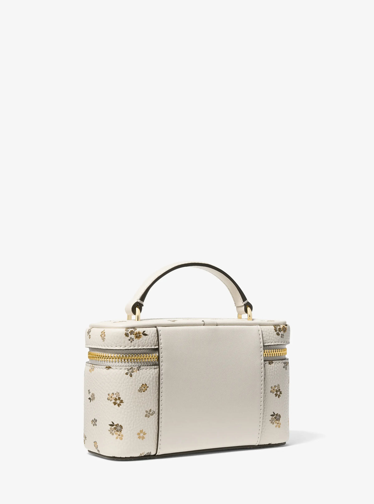 Michael Kors Vivi Small Floral Printed Vanity Crossbody Bag-LT CREAM